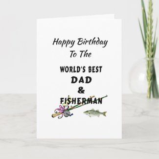 Birthday Cards For Fishing Dads