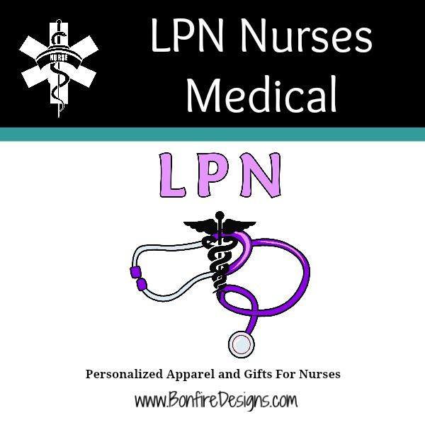 LPN Nurse Stethoscope Logo Gifts