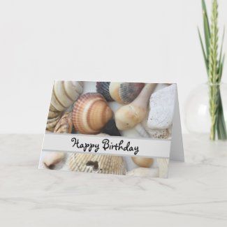 Happy Birthday Seashell Cards
