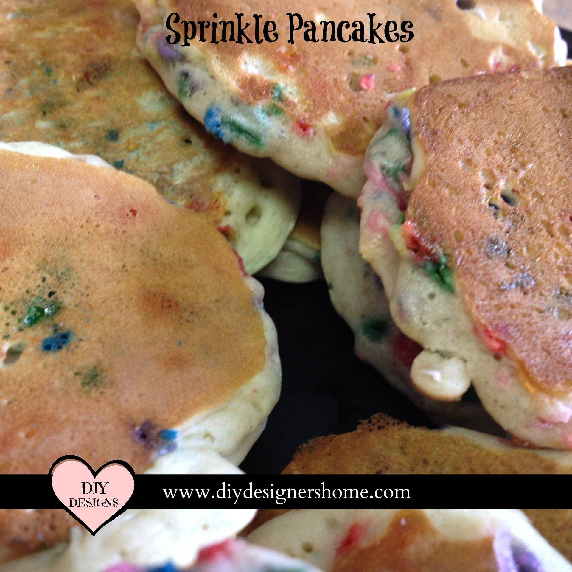 Sprinkle Pancakes For Breakfast or Dinner
