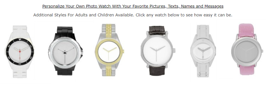 Personalized Watches Upload Your Photo