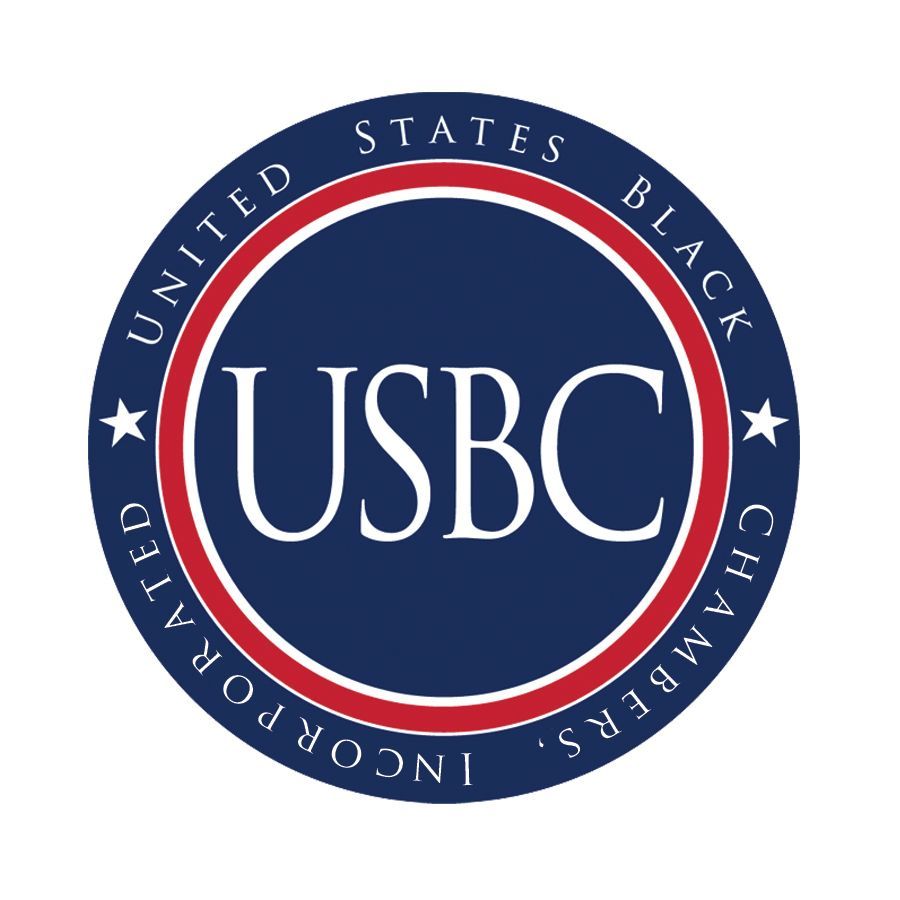 The logo for the united states black chambers of commerce