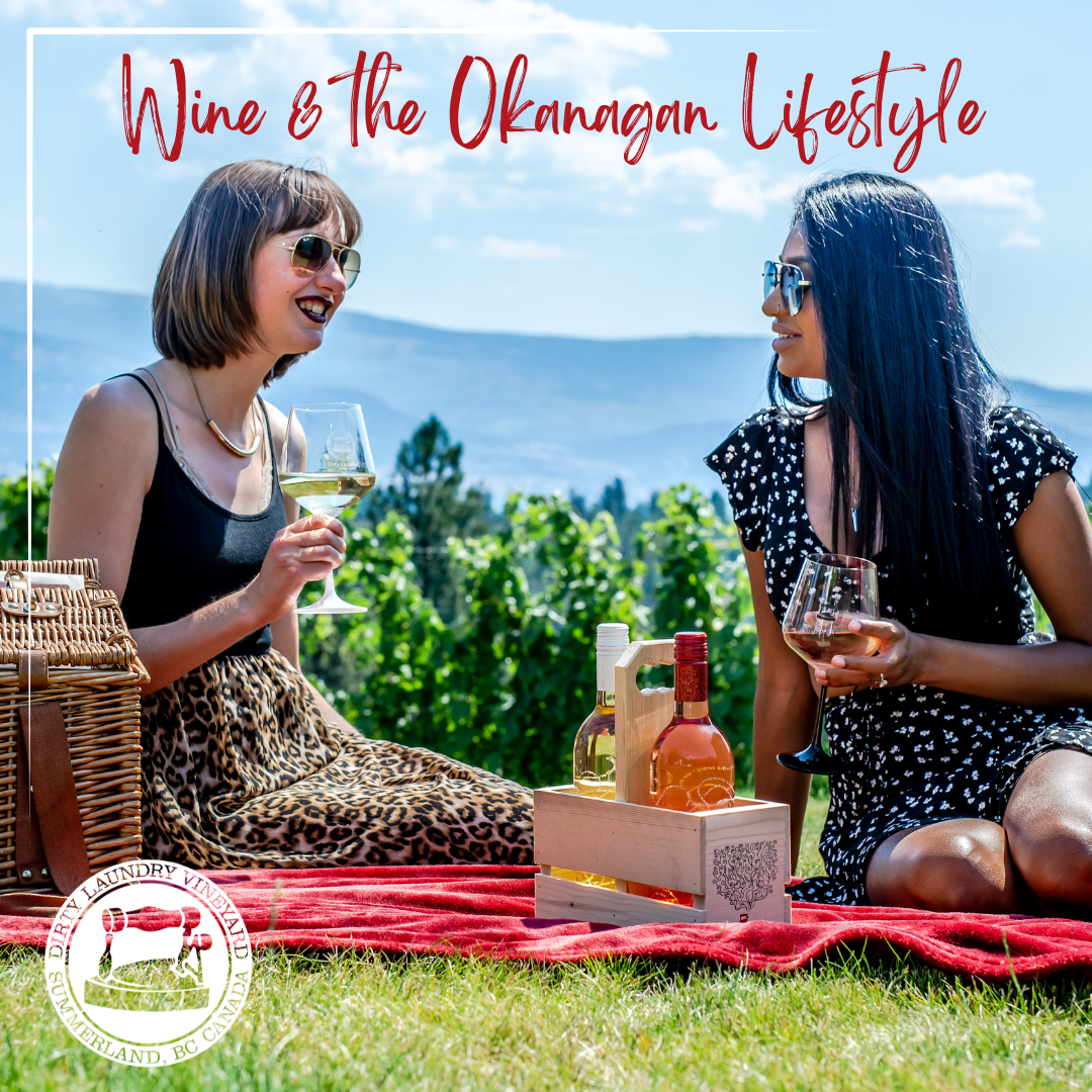 Two women are sitting on a blanket in the grass drinking wine.