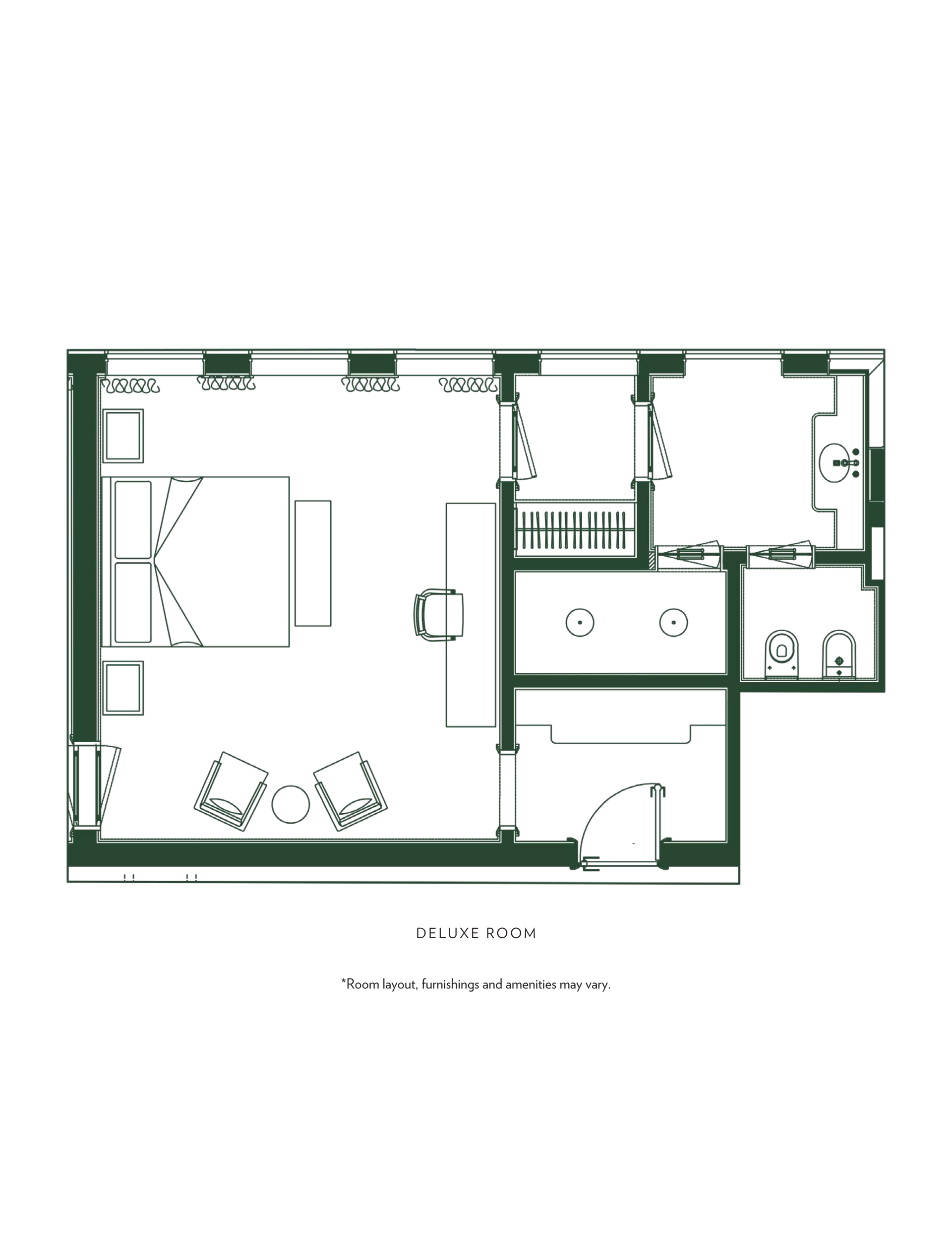 A black and white floor plan of a house.