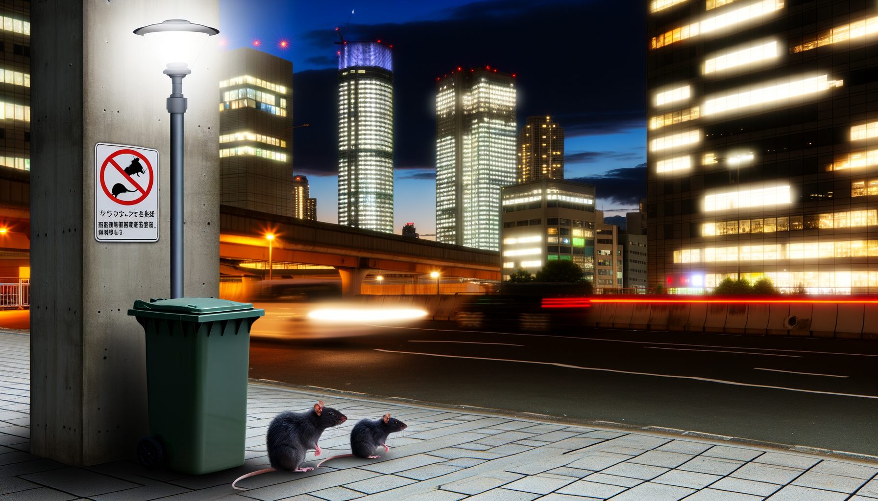 rats qui se baladent dans une ville