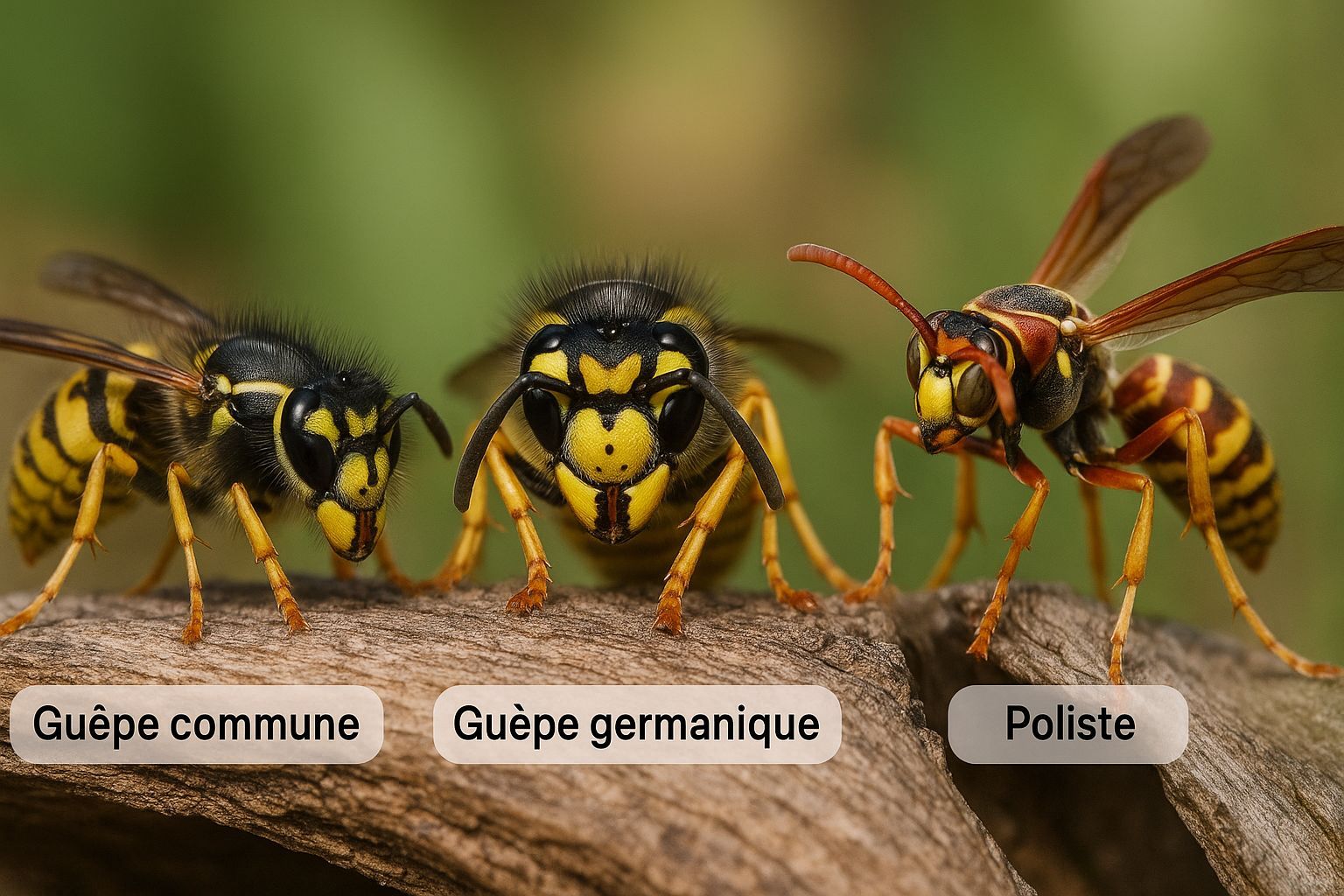 nid de guêpes différences entre les nids de guêpes
