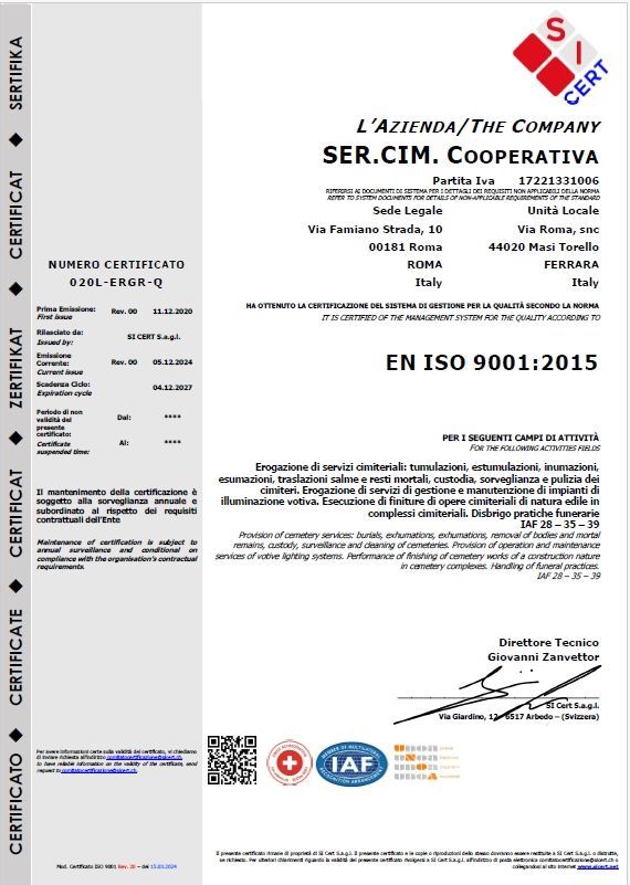 certificazione iso 9001