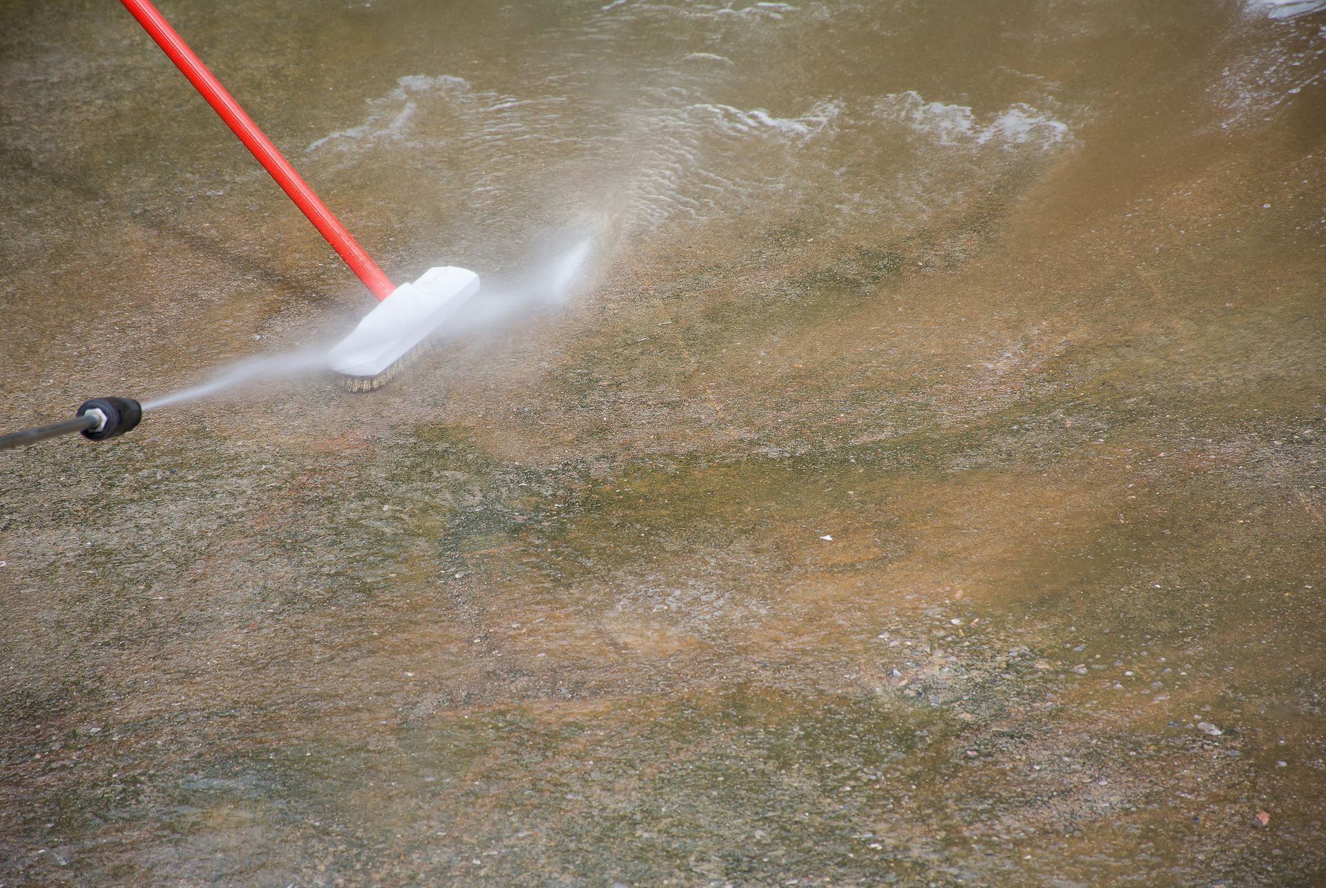 Soft focused picture of outdoor floor cleaning. Soft focused picture of outdoor floor cleaning.