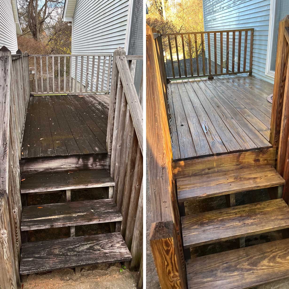 Wooden deck pressure washed — Northport, AL — Moody’s Pro Wash