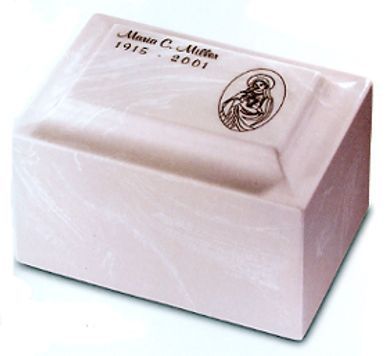 A white box with a picture of a woman on it