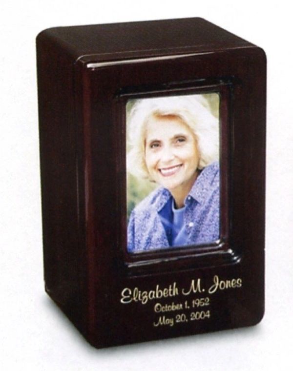 A picture frame with a picture of elizabeth m. jones on it