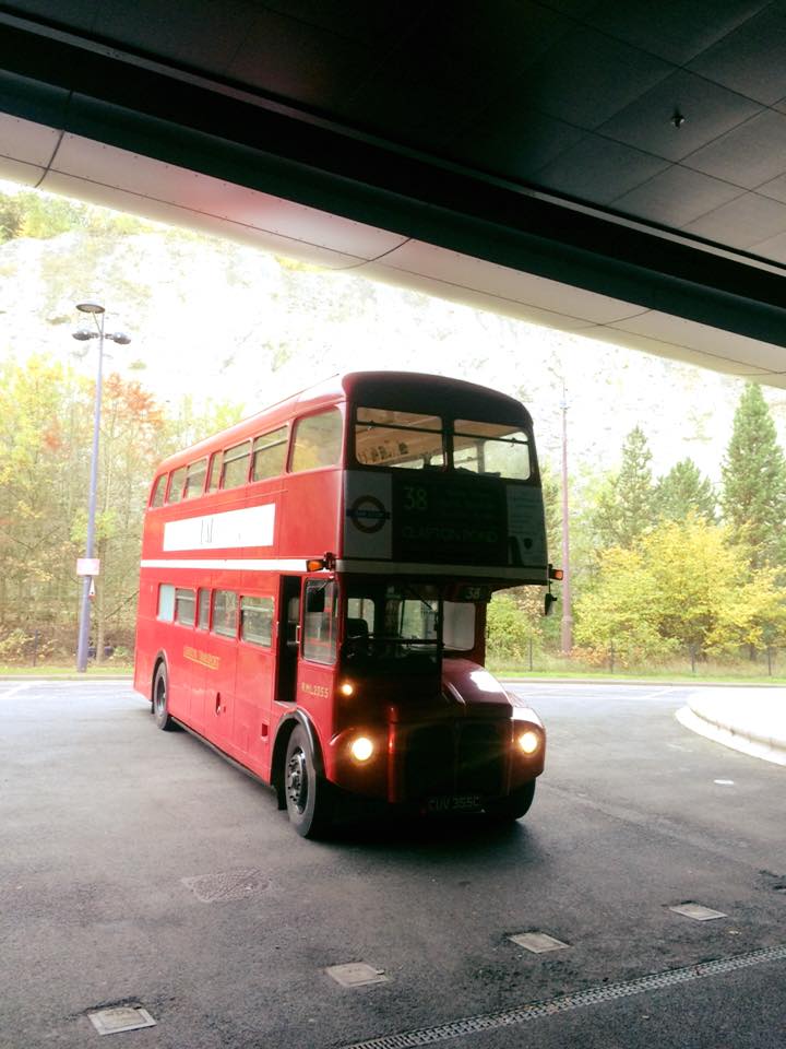 Routemaster mobile bus bar goes indoors