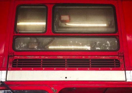 Mobile Routemaster bus bar lights