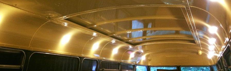 Routemaster mobile bus bar roof