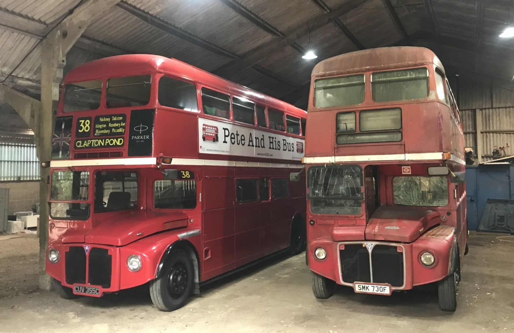 Bus that has been turned in to a bar 