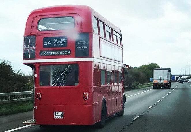 Routemaster mobile bus bar on tour
