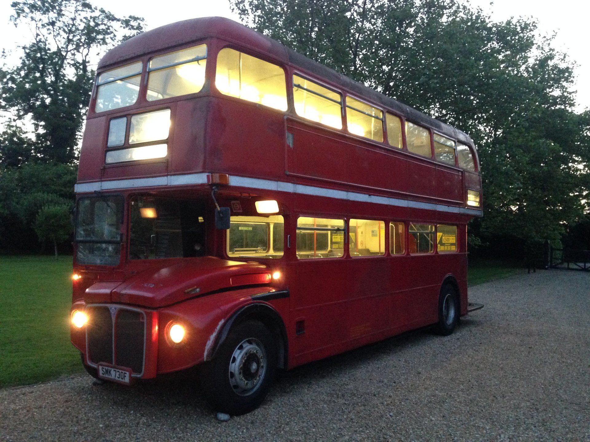 Routemaster mobile bus bar to be.