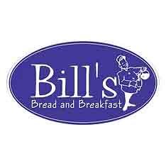 Bill's Bread and Breakfast logo, a blue oval with white text and chef figure.