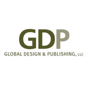 Logo for Global Design & Publishing, LLC: dark green 