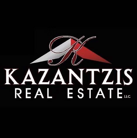 Logo for Kazantzis Real Estate, featuring a stylized