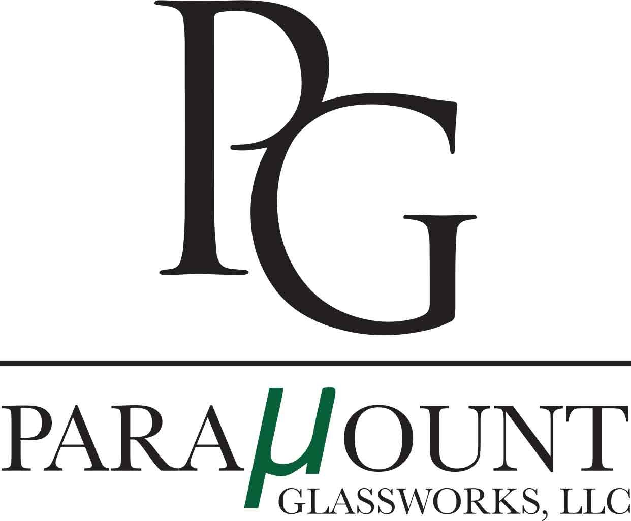 Paramount Glassworks logo, black