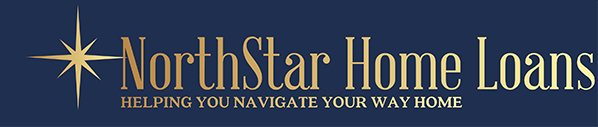 NorthStar Home Loans logo on a navy blue background with a gold star graphic and gold lettering.