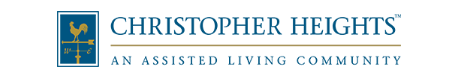 Christopher Heights logo: Blue square with rooster symbol, text