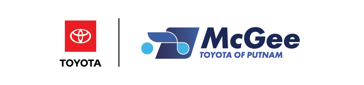 Logo of Toyota McGee of Putnam, featuring Toyota logo and McGee logo with vehicle graphic.