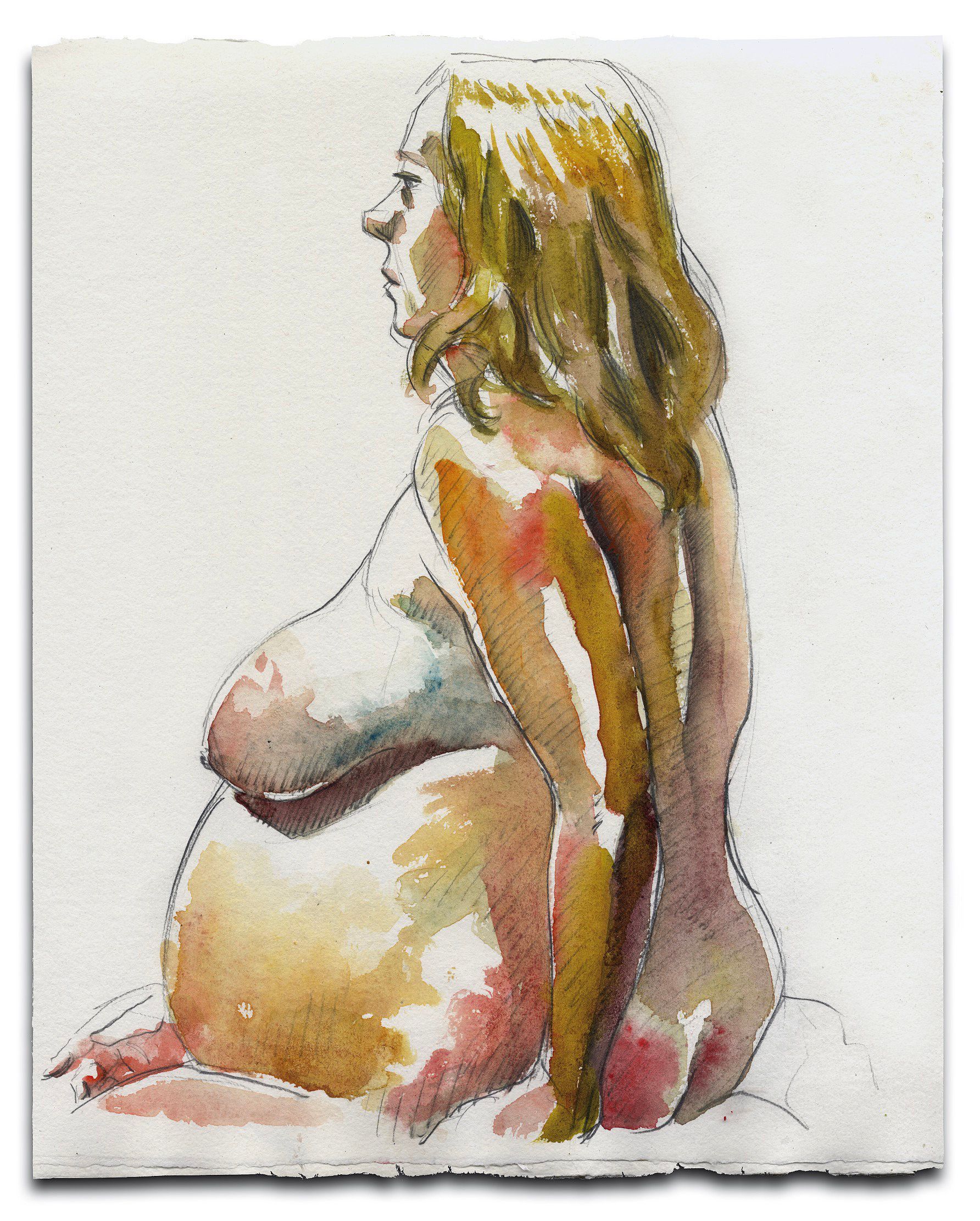 commission pregnant nude