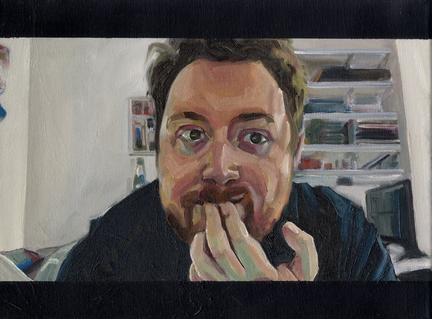 portrait painting via zoom