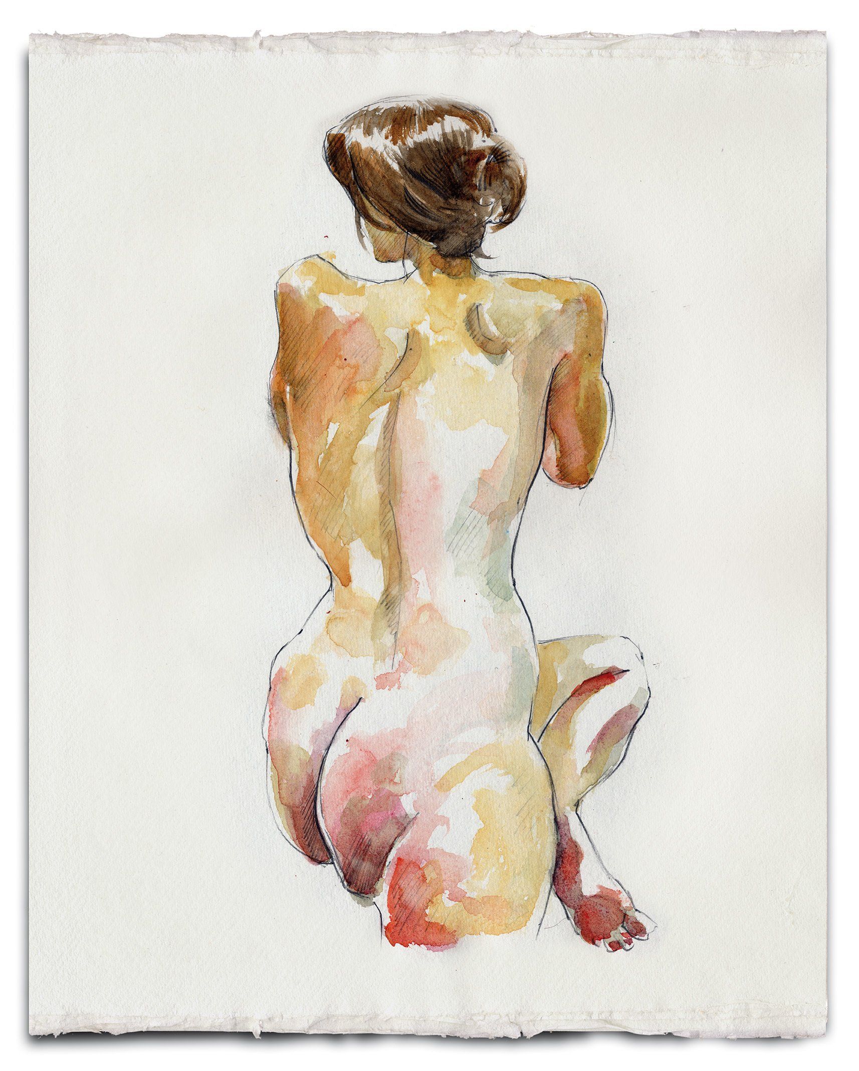 Original Watercolour Nude