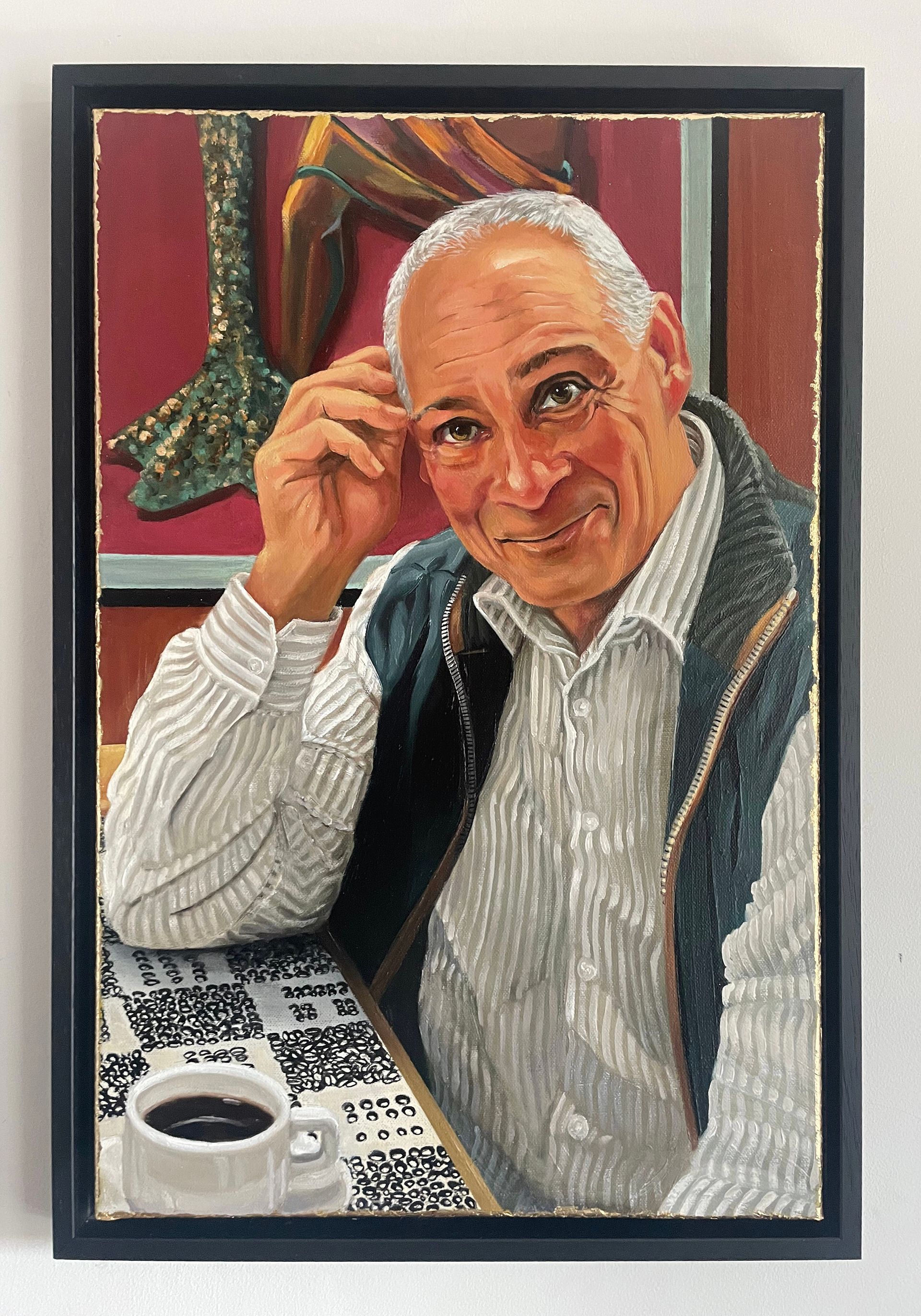 The Restaurateur, Marcus Luporini. Oil on canvas portrait.