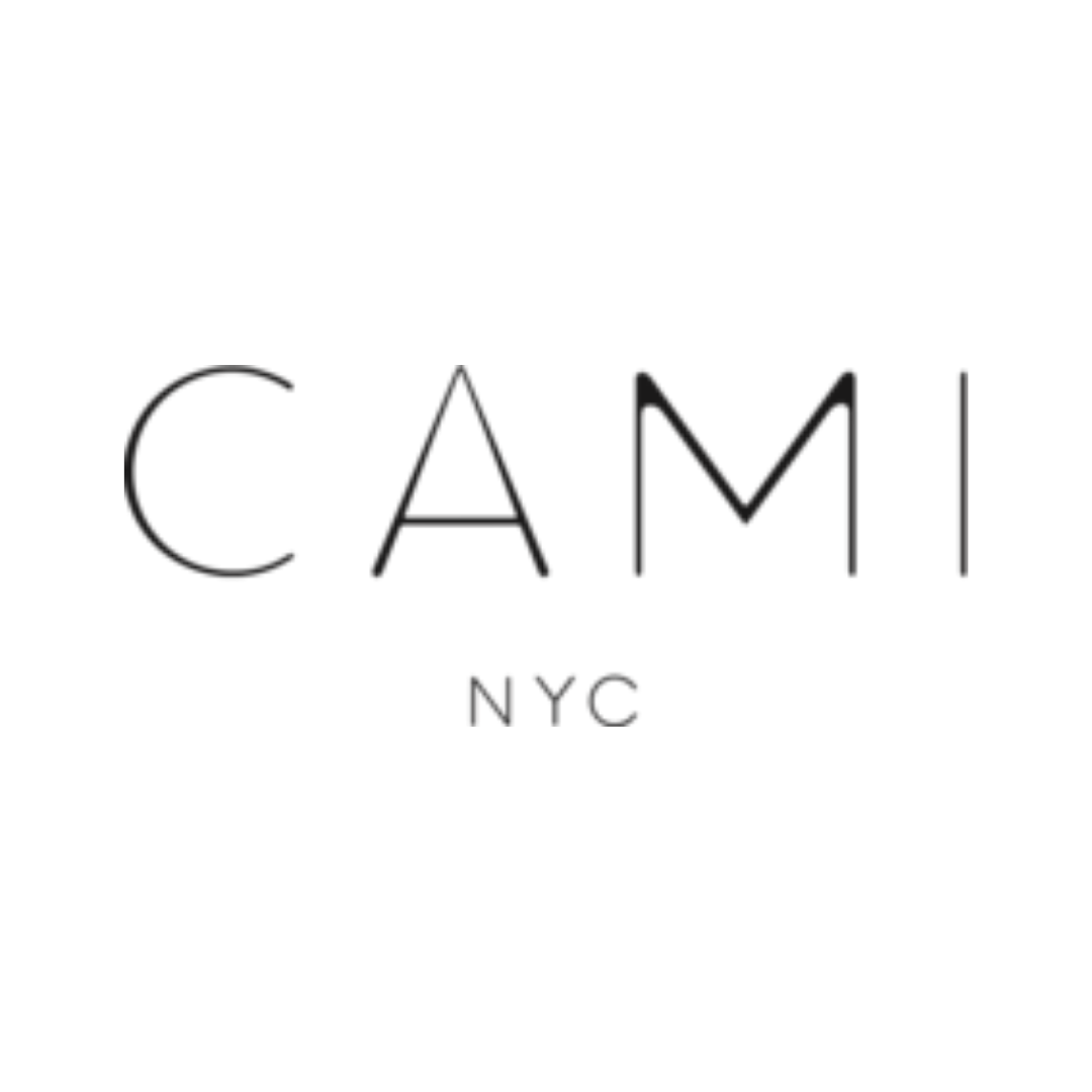 a logo for cami nyc is shown on a white background .