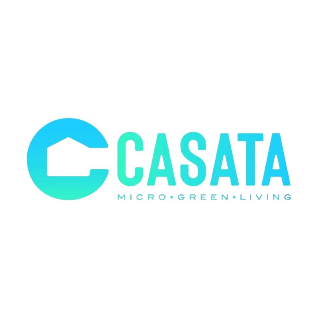casata micro green living logo on a white background