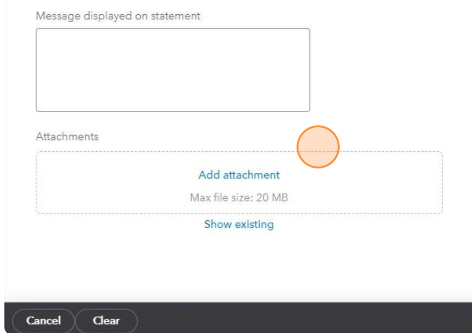 How to add an attachment to a credit memo in Quickbooks 