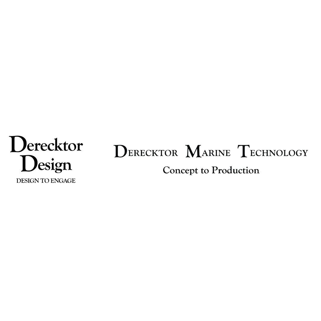 a black and white logo for a company called detector design .