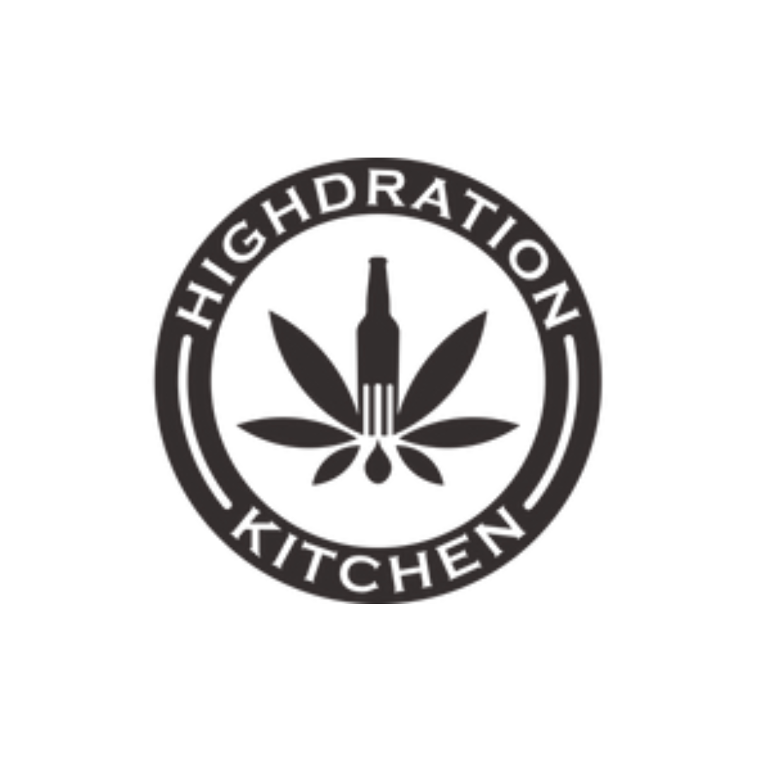 a black and white logo for high hydration kitchen