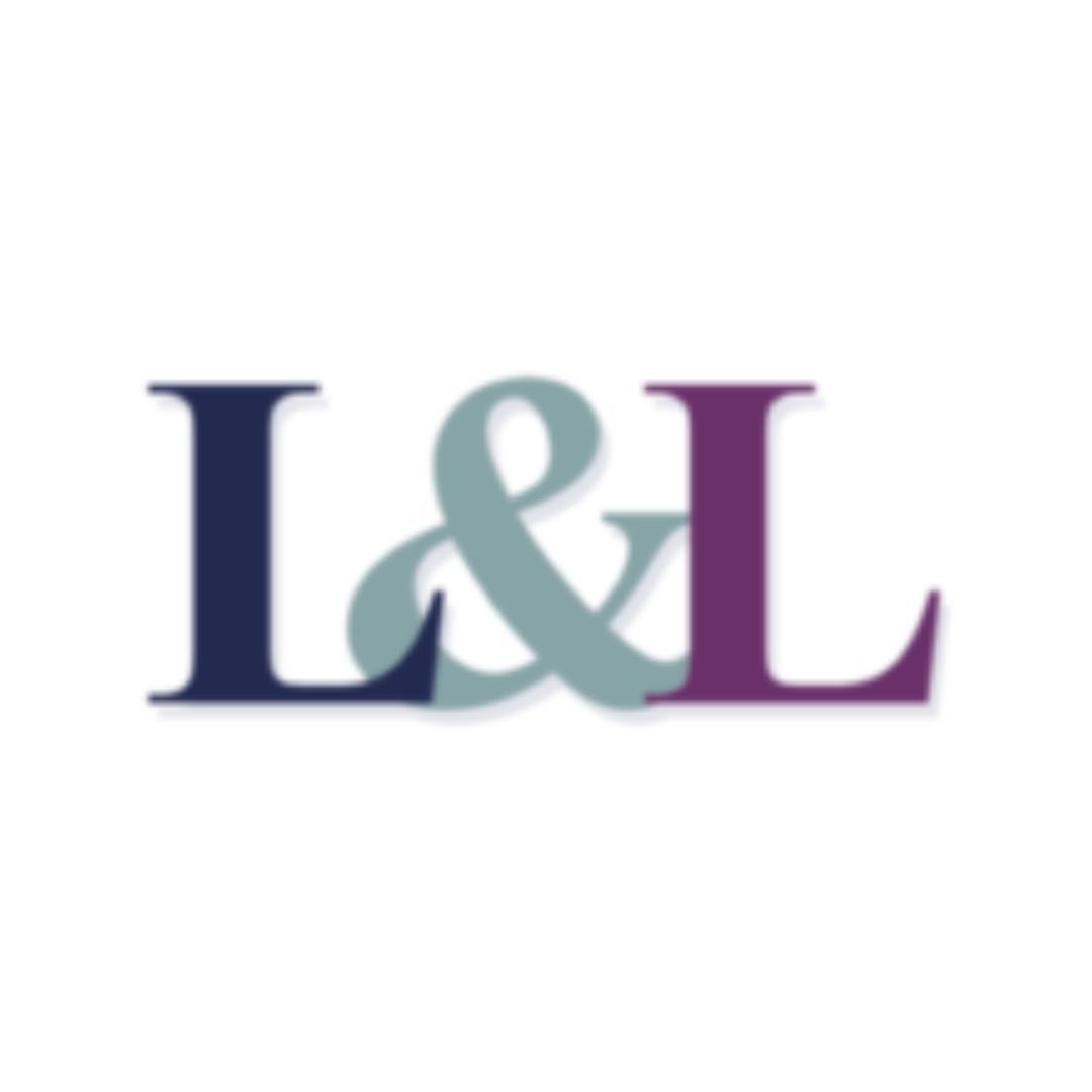 a logo for l & l is shown on a white background