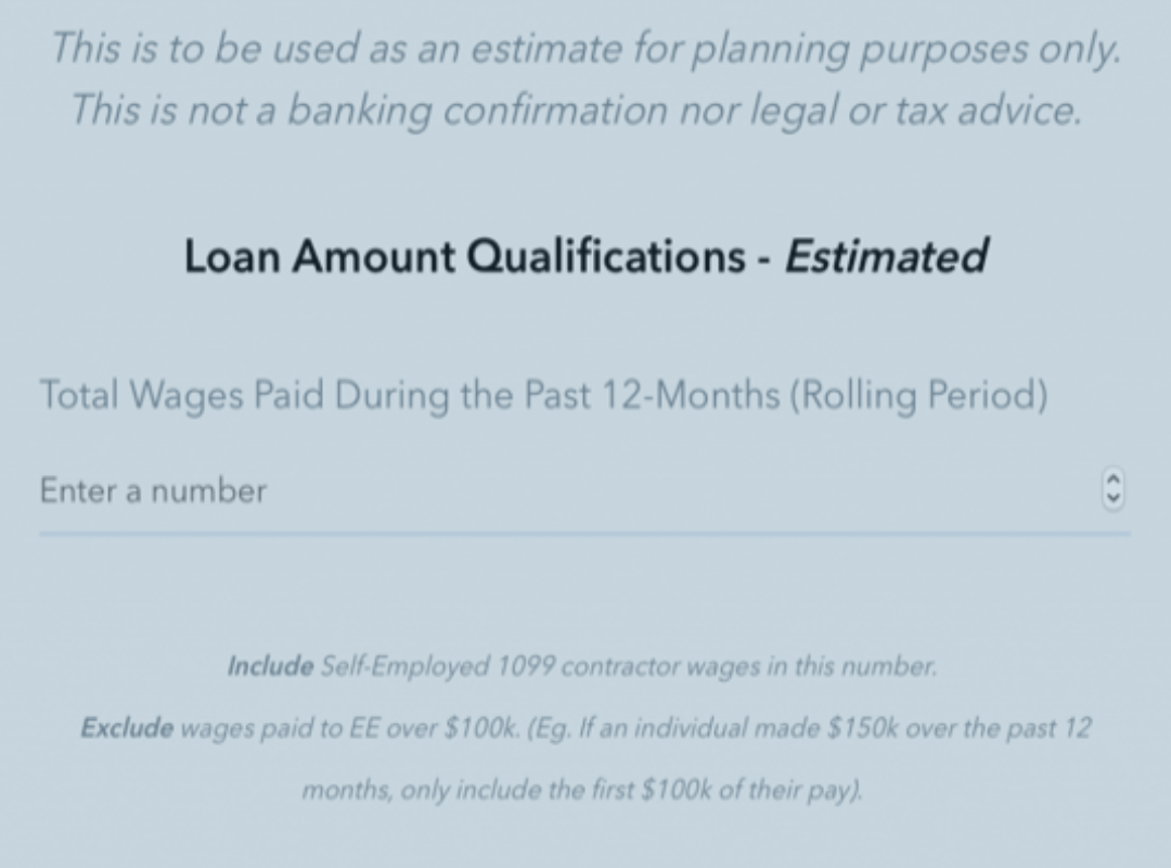 PPP Loan Calculator