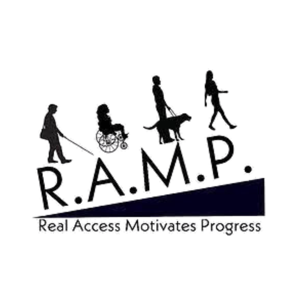 a logo for ramp real access motivates progress