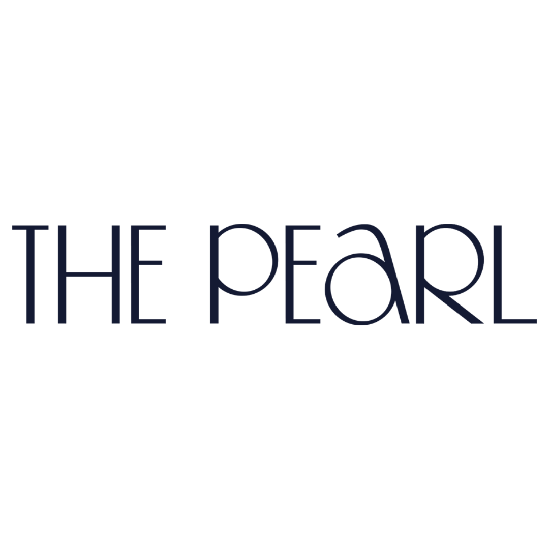 it is a logo for a company called the pearl .