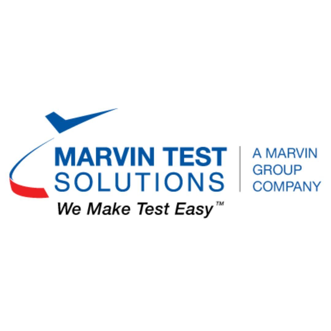 the marvin test solutions logo says we make test easy