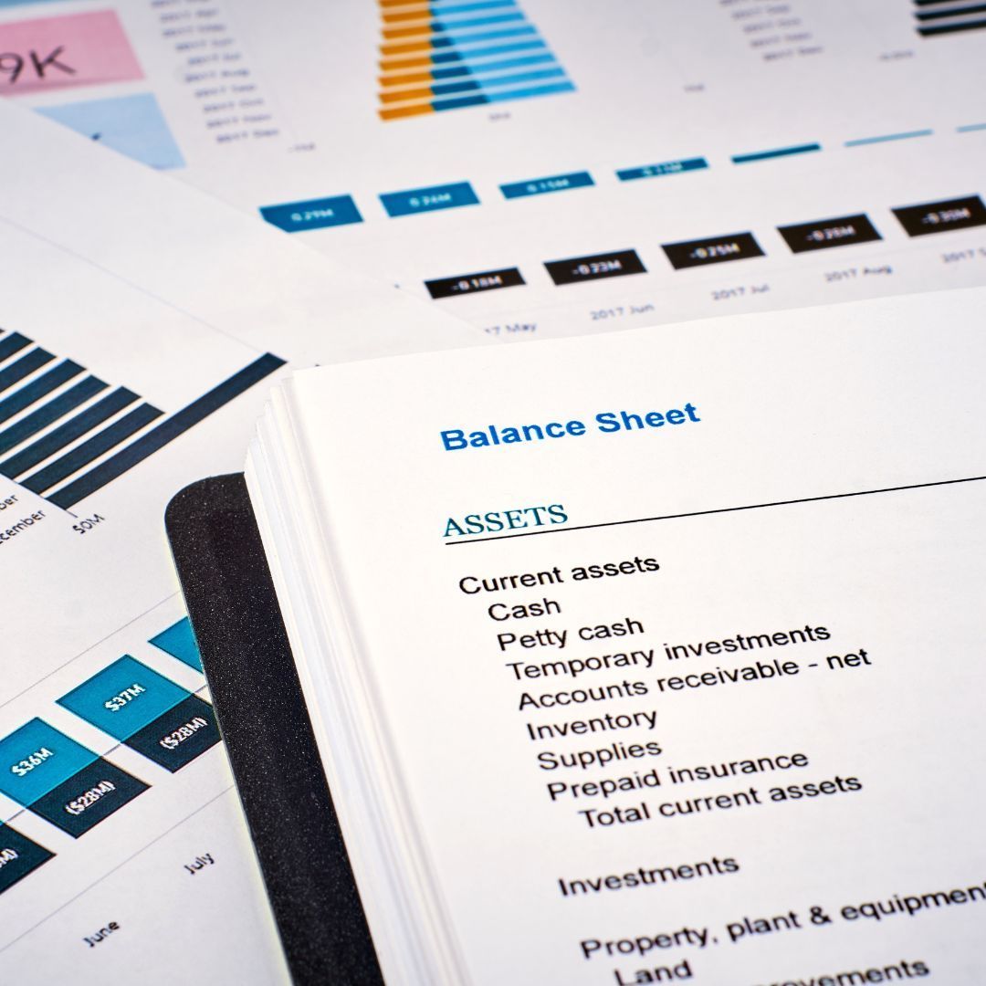 Current assets on a balance sheet