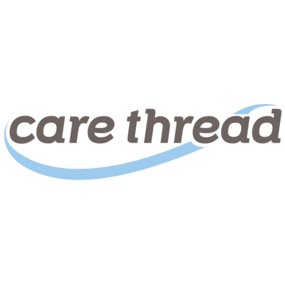 a logo for a company called care thread