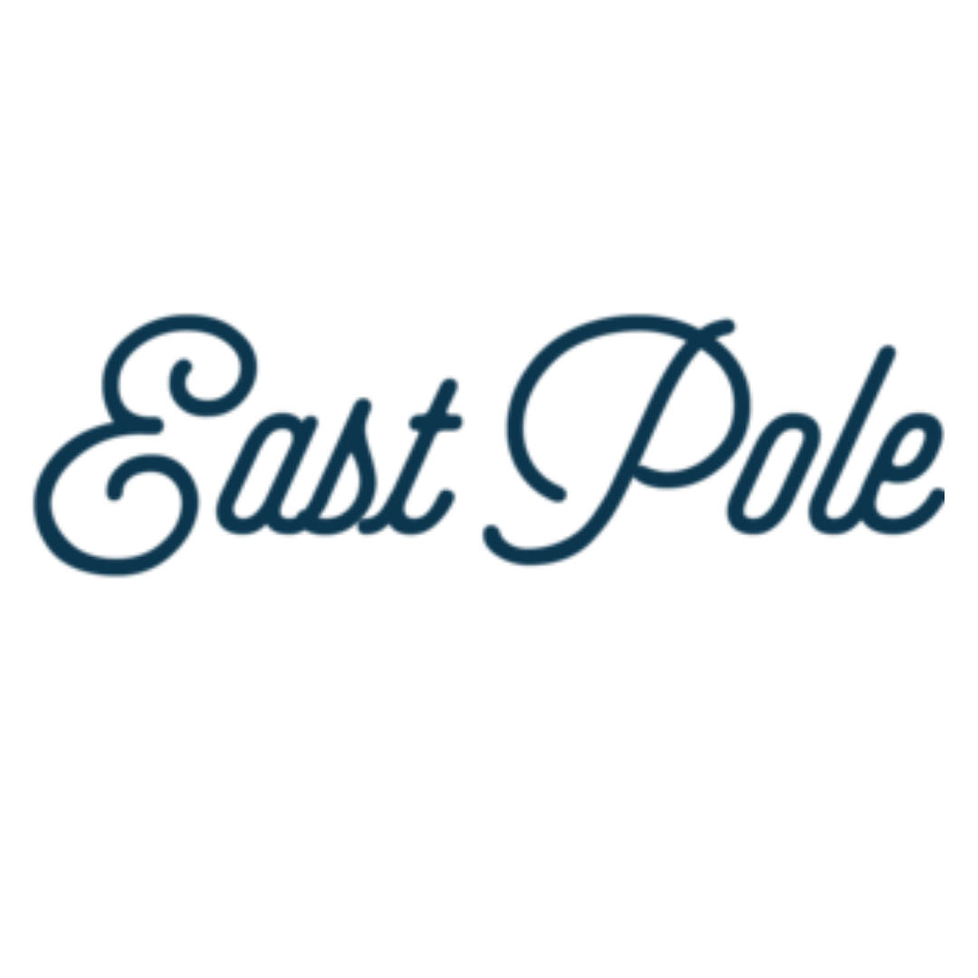 A logo for east pole is shown on a white background