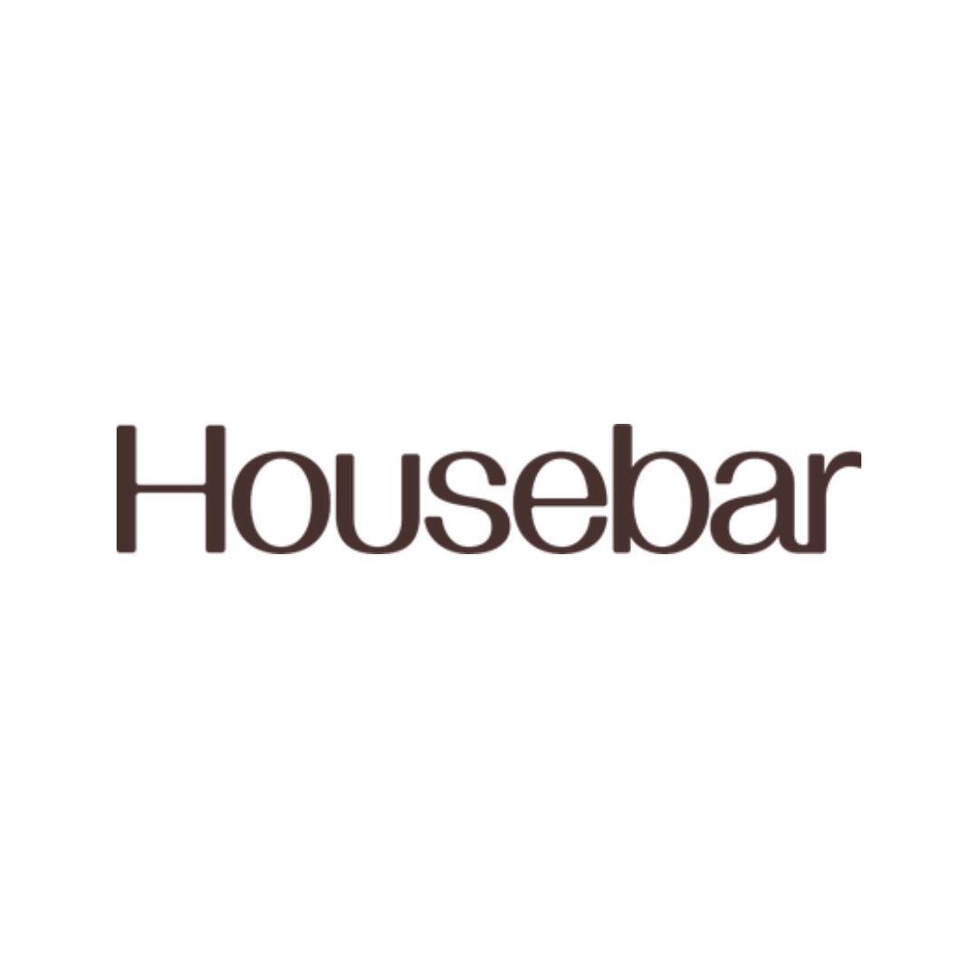 a logo for a company called housebar on a white background .