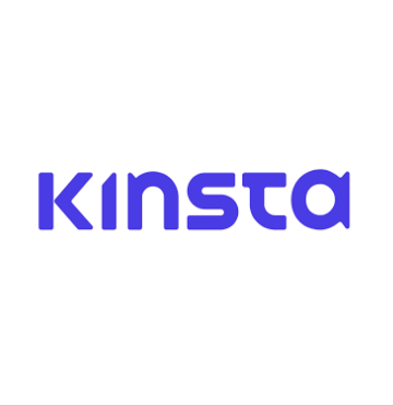 a blue logo for a company called kinsta