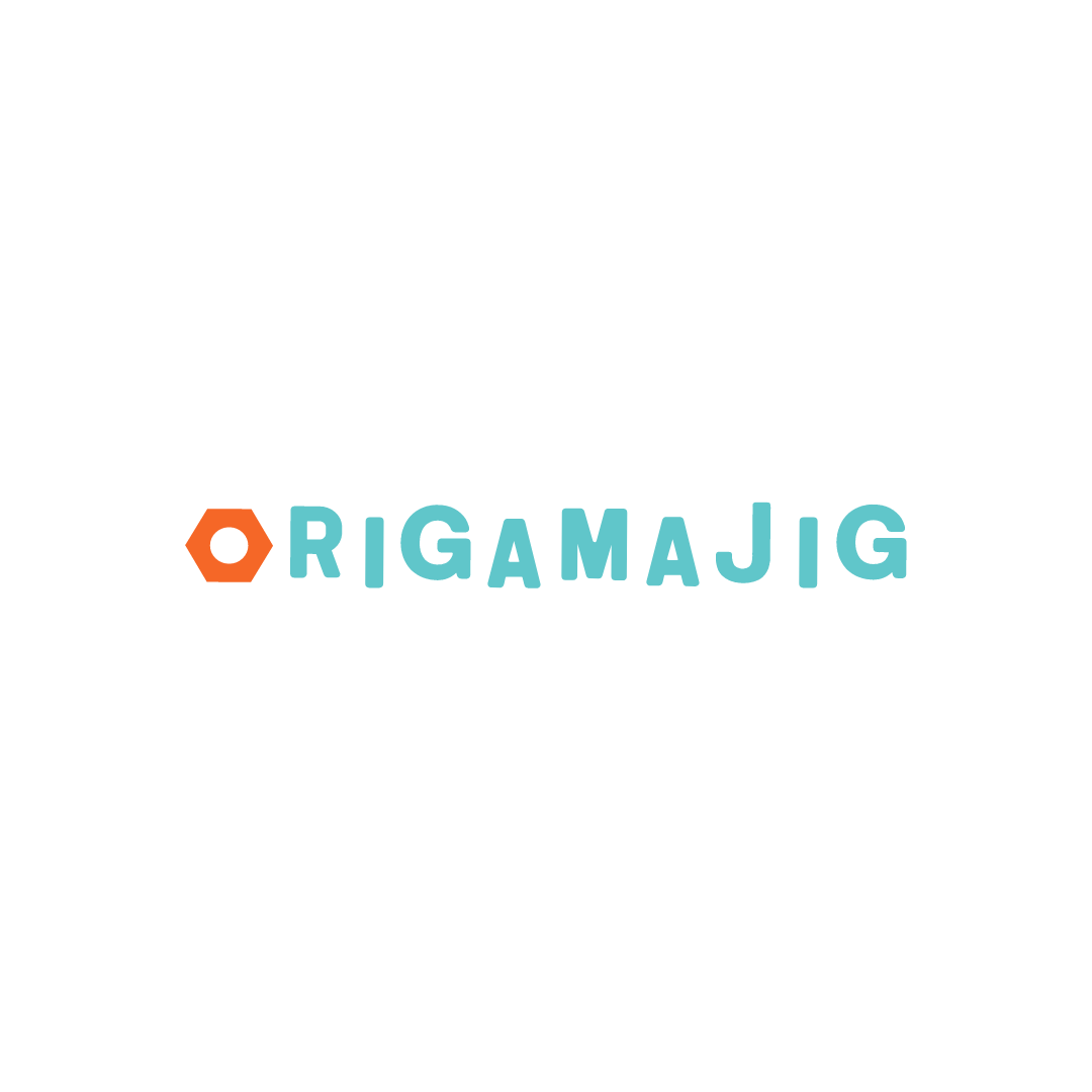 a logo for a company called origamig on a white background .