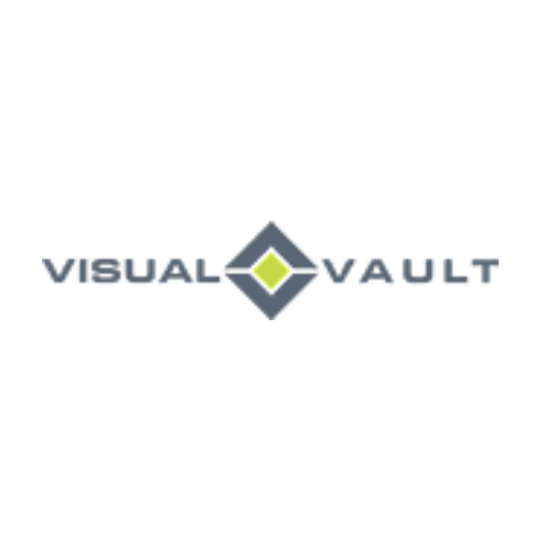a logo for a company called visual vault