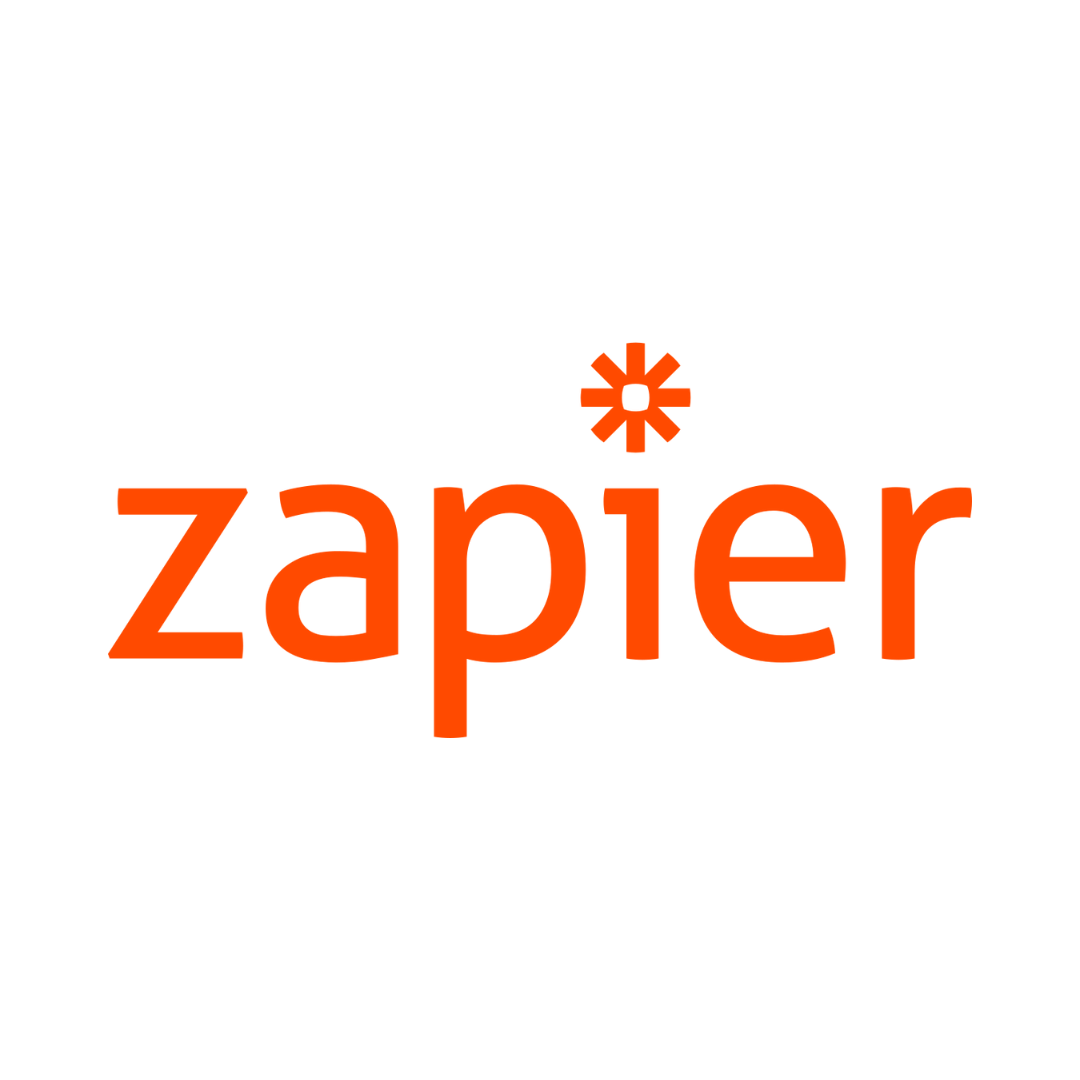 an orange zapler logo on a white background